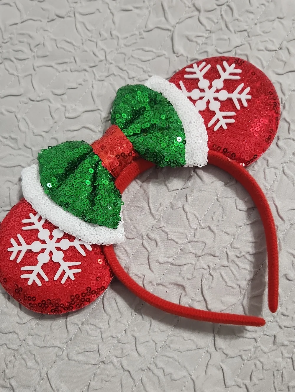 Holiday Kids Sequin Minnie Ear Headband